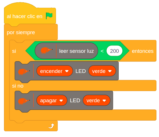 Bloques programación interruptor crepuscular Bloques programación interruptor crepuscular