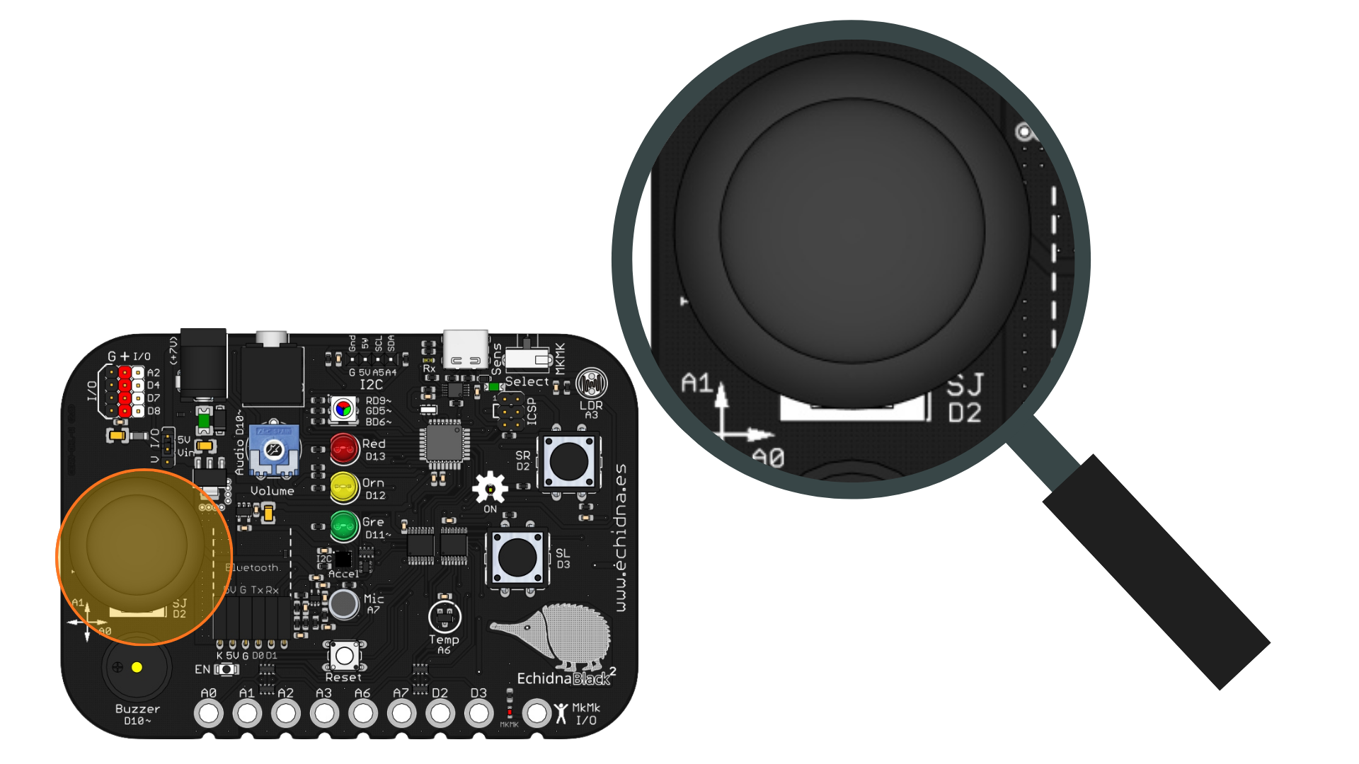 Joystick en EchidnaBlack2