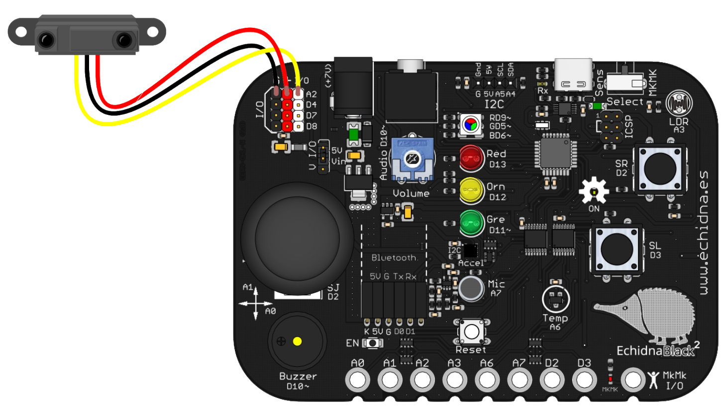 Conexion Sensor IR distancia Conexion Sensor IR distancia