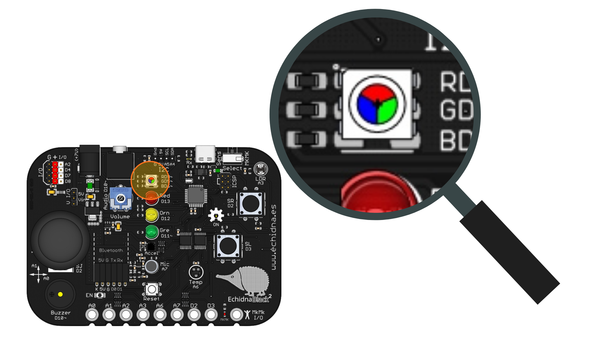Lupa LED RGB Lupa LED RGB