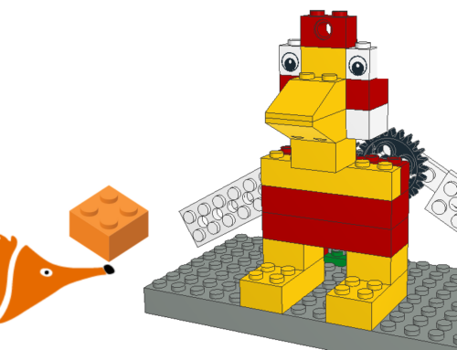 Construye un gallo que canta al amanecer