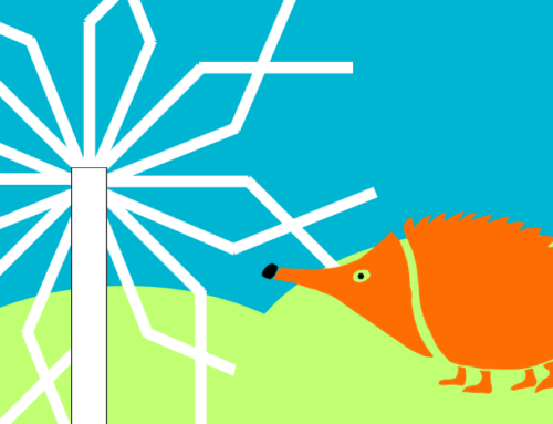 Arte cinético con echidna